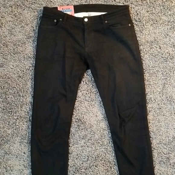 Acne Bla Konst Black Jeans - Picture 1 of 4